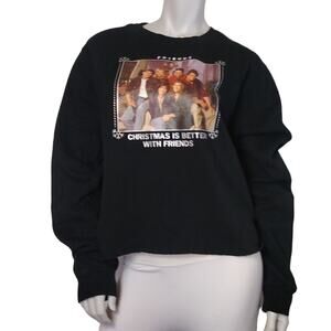 Friends Christmas Sweatshirt SZ XL Ripple Junction 90's Retro Style Crew Neck